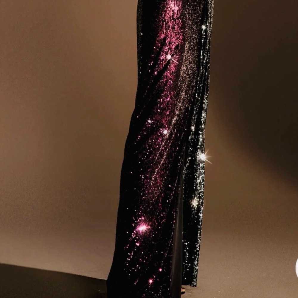 Iorane Gabrielle Sequins Maxi Dress Purple Small - Picture 3 of 6